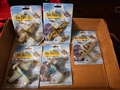 Lot Of 5 Classic Air Fighter Motorized Pull N Go - Image 1 of 4