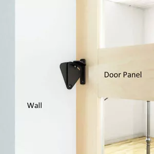 Sliding Barn Door Lock Latch Carbon Steel Pull Door Latch Hardware DIY Home Use - Picture 1 of 8