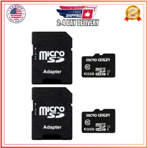 INLAND 32GB Class 10 MicroSDHC Card with Adapter 2 Pack 80MB/s UHS I C10 U1 - Picture 1 of 6
