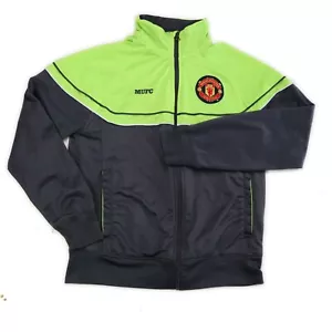 Chaqueta de fútbol para hombre Manchester United gris lima amarilla manga larga talla S - Imagen 1 de 7