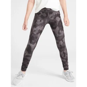 Athleta Girls Active Athleisure Printed Chit Chat Camo Leggings Size 16 Brown - Picture 1 of 7