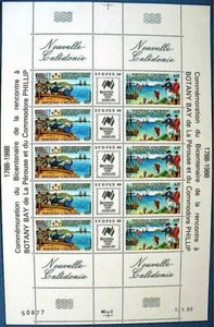 NOUVELLE CALEDONIE Yvert N° 561A Feuillet complet botany Bay. Neuf ** MNH - Imagen 1 de 1