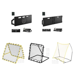 Soccer Rebounder Board/Net 32X12"-7x7' Kick-Back Portable Football Training Gift - Picture 1 of 86