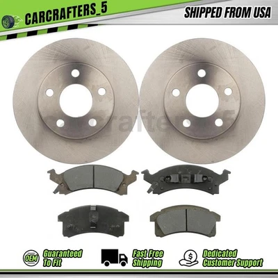 Brake Rotors Brake Pads Kit Set Front fits 1991-1993 Buick Park Avenue 3.8L - Image 1 of 4