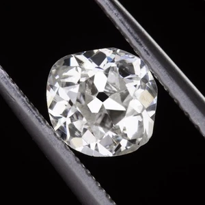 0.86ct OLD MINE CUT DIAMOND H-I SI1 ANTIQUE NATURAL ENGAGEMENT LOOSE ESTATE - Picture 1 of 1