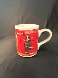 Vintage 1997 Coca-Cola Always Glug Glug Refreshing Coffee Mug Soda Cup - Picture 1 of 14