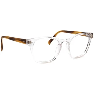 Warby Parker Eyeglasses Felix N 506 Crystal/English Oak Square Frame 47[]18 140 - Picture 1 of 6