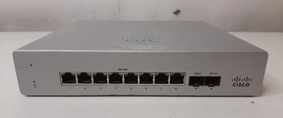 UNCLAIMED Cisco Meraki MS120 8 Port Gigabit Cloud-Managed PoE+ Switch MS120-8FP - Image 1 of 4