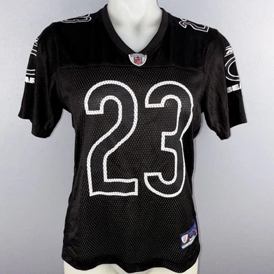 Reebok On Field Jersey Women’s S Black & White Devin Hester 23 Chicago Bears NFL - Image 1 of 4