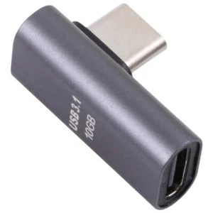 USB 3.1 Type-C Male to USB 3.1 Type-C Female Elbow Adapter, USB 3.1 Type-C Male  - Picture 1 of 7