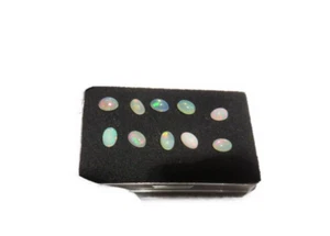 10 x Edelopal Äthiopien Cabochon ca. 6x4 mm 3.2 ct. U28060 - Bild 1 von 8