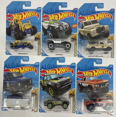Lot of 6 x Mattel Hot Wheels 2017 Baja Blazers Series Trucks Buggy's - Brand New - Image 1 of 4