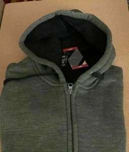 Schwarze doppelt gefütterte Sherpa schmeichelhafte sportliche Freizeitjacke für Activewear 2XL  - Bild 1 von 3