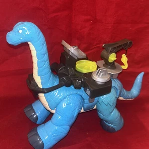2010Fisher Price Imaginext Blue Apatosaurus Dinosaur with Battle Gear Crane Only - Picture 1 of 14