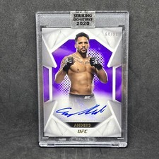 Eryk Anders 2020 Topps UFC Striking Signatures STS-EA Purple Auto 64/99