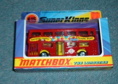 Matchbox Superkings K-15 1973 The Londoner Red Double Decker Bus New in Package - Image 1 of 3