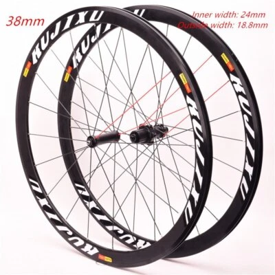Rim Depth 38MM 700C Alloy Wheelset Road Bicycle Wheels V Brake City Bike Wheels - Image 1 of 4