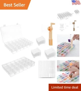 Effortless Crafting: 2 Pack Embroidery Floss Organizer with 216 Floss Units - Picture 1 of 9