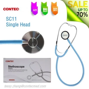 Cardiology Stethoscope Tunable Diaphragm Professional Single Head Multiple Color - Picture 1 of 9