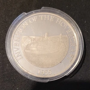 45,4 g Silbermünze PP - 925 Silber - 1977 - Erfindung des Luftkissenfahrzeugs (1955) - Bild 1 von 3