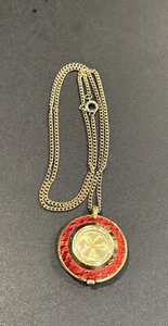 Vintage Lucerno Swiss Made Gold Tone Wind Up Watch Pendant (parts) - Picture 1 of 6