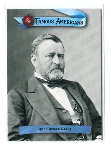 Tarjeta base azul HA 2021 autógrafos históricos famosos estadounidenses #42 Ulysses S. Grant - Imagen 1 de 1