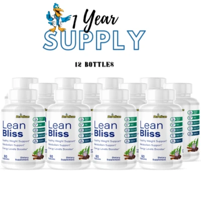 Lean Bliss - Apoyo al metabolismo, suplemento para controlar el peso - 12 botellas Foto 1 de 4