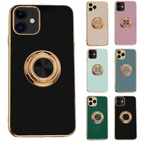 For Mobile Phone TPU Case Cover with Finger Ring Stand Holder Protective ~