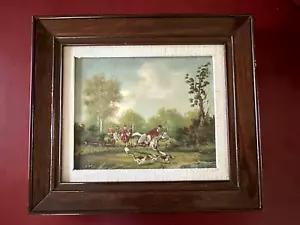 Original Oil Painting From W T Burger Co "Hunt” By Mason - Picture 1 of 10