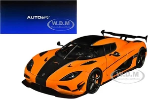 KOENIGSEGG AGERA RS CONE ORANGE W/CARBON ACCENTS 1/18 MODEL CAR BY AUTOART 79023 - Picture 1 of 9