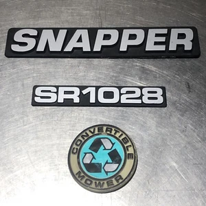 SNAPPER Riding Lawnmower BADGES EMBLEM Set OEM SR1028 - Picture 1 of 7