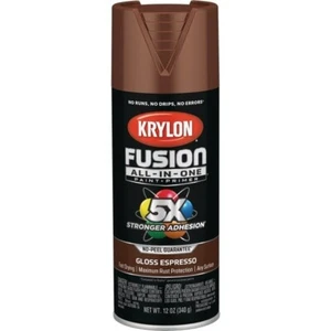 6-Krylon Fusion All-In-One Gloss Spray Paint & Primer, Espresso Model: K02707007 - Picture 1 of 1