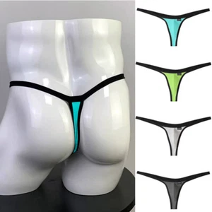 Sexy Calzoncillos Tanga Espalda en T Cintura Baja Bkini Invisible Transpirable Ropa Interior - Imagen 1 de 21