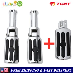 Rider & Passenger Foot Pegs Brackets Fit For Harley Street Bob Low Rider 2018-24 - Picture 1 of 10