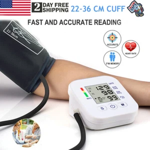 Arm Blood Pressure Monitor Digital BP Cuff Machine Tester Automatic Upper Voice - Picture 1 of 12
