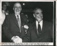 1955 Press Photo Speaker of the House Sam Rayburn & Minority leader J. Martin