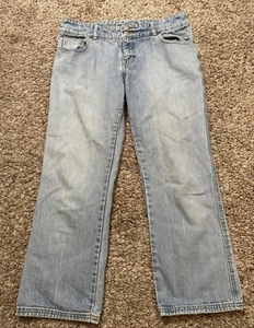 Old Navy Womens Size 8 (Measure 31X24.5) Light Wash Low-Rise Crop Straight Jeans - Picture 1 of 7
