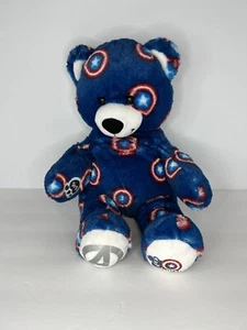 Build-A-Bear Marvel Captain America Blue Teddy Bear Stuffed Plush Toy 17" BAB - Picture 1 of 14