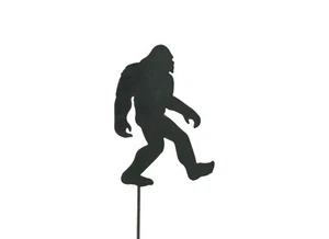 Bigfoot Metal Garden Stake, Bigfoot Gifts, Black Big Foot , Sasquatch Decor - Picture 1 of 4