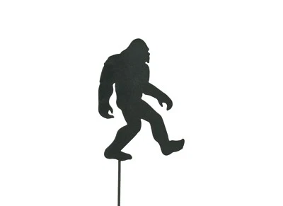 Bigfoot Metal Garden Stake, Bigfoot Gifts, Black Big Foot , Sasquatch Decor - Image 1 of 4