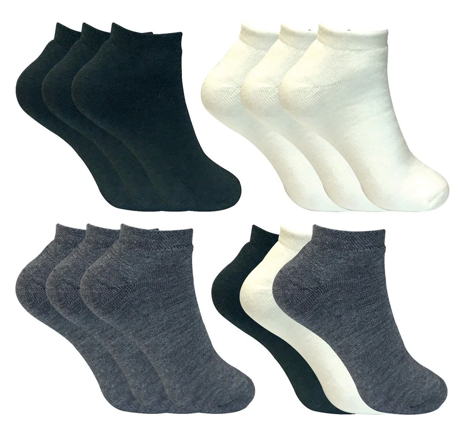 3 Pack Mens Ladies Winter Warm Soft Thick Low Cut Ankle Thermal Short Socks - Image 1 of 3