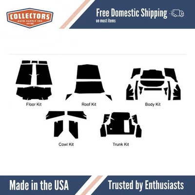 Kit de amortiguador de sonido de aislamiento para Ford Coupé Acoustishield 1949-1951 completo Foto 1 de 4