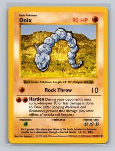 Onix - Shadowless - 56/102 Base Set - Pokémon TCG - 1999 - LP - Bild 1 von 10