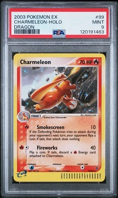 CHARMELEON 99/97 2003 EX DRAGON HOLO E Reader Vintage TCG Pokemon Card PSA 9 - Image 1 of 3