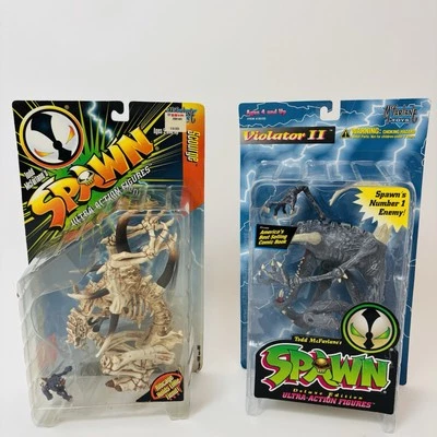 Juego de 2 figuras de acción de colección McFarlane Toys Scourge & Violator II Spawn nuevas Foto 1 de 4
