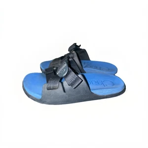Chaco Chillos Active Slide Sandals Unisex Youth Kids Size 3 Blue - Picture 1 of 6