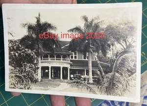 ca.1915-1920 HALEIWA Resort HOTEL & Trees: Oahu, Territory of Hawaii PHOTOGRAPH - Picture 1 of 6