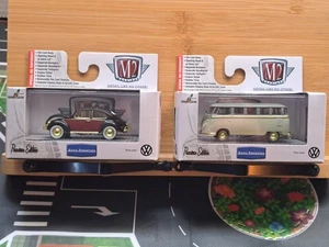 2014 M2 '54 VW Beetle Deluxe & '58 VW Microbus 15 Window USA Models Chase VWS01 - Picture 1 of 13