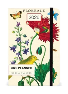 Planificador semanal de bolsillo Cavallini & Co. Floreale 2026, 4"x6" - Imagen 1 de 7