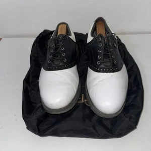 FootJoy FJ Golf Shoes Men's 10W White Black Superlites - Picture 1 of 12